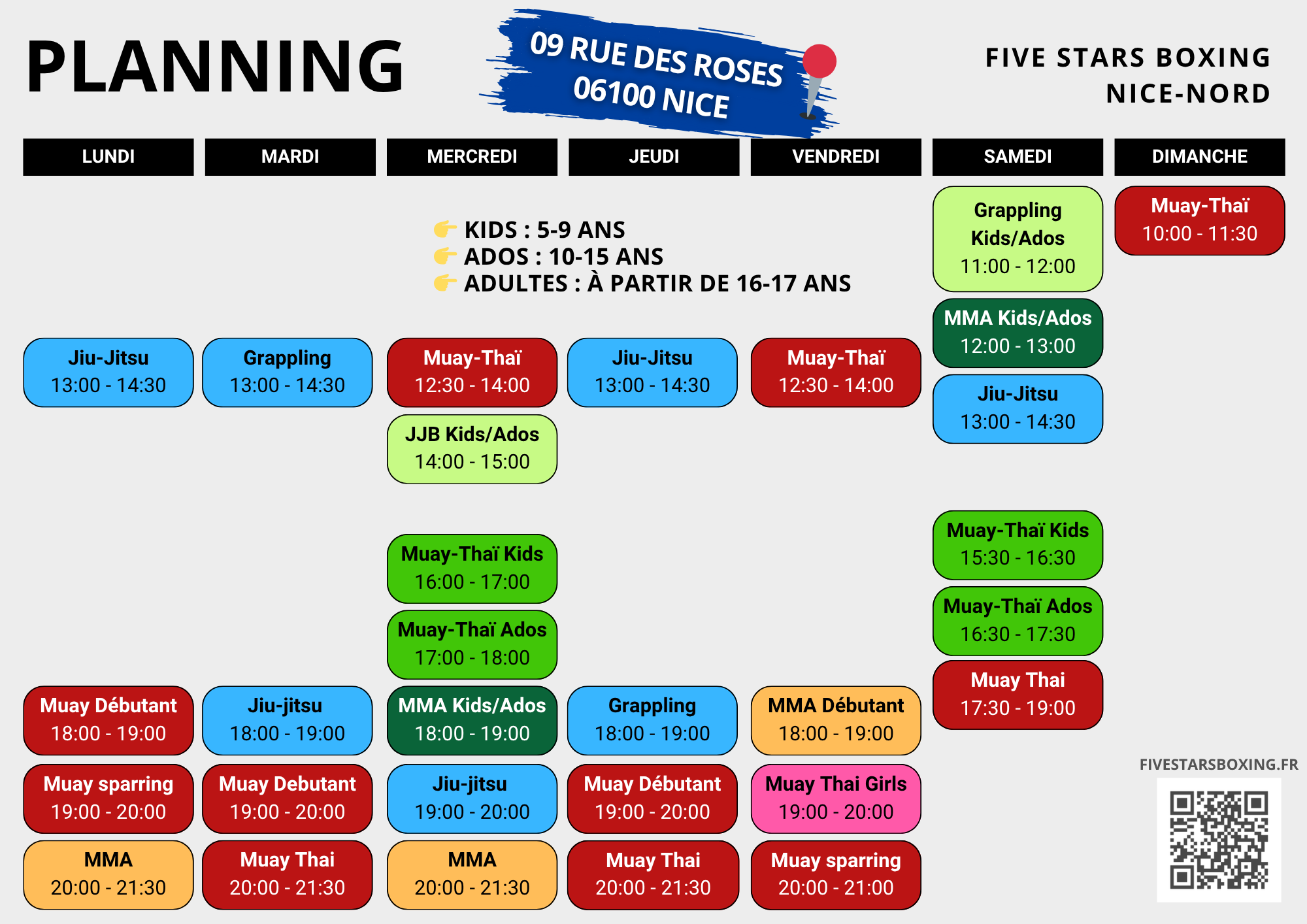 Planning Valrose Planning de la salle de Nice Nord